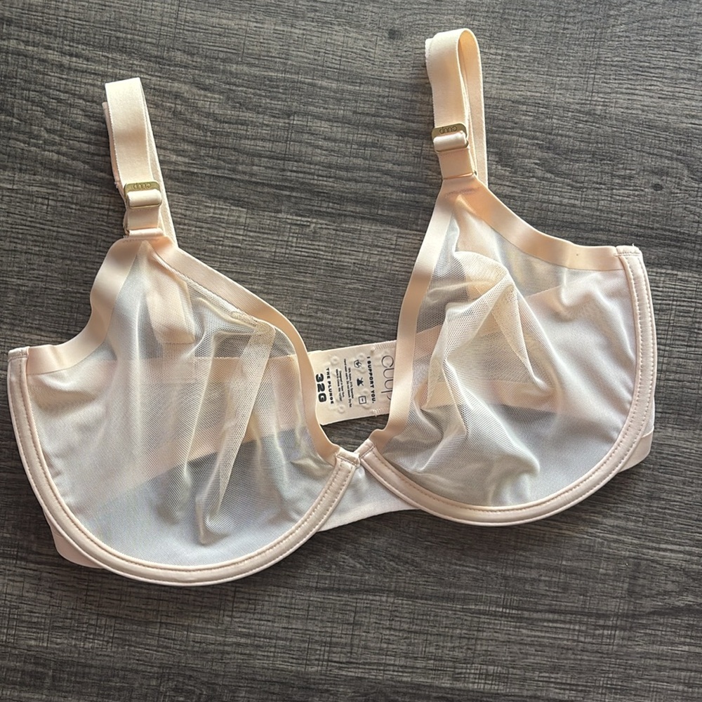 ON HOLD—CUUP Sheer Nude Bra - Picture 2 of 5